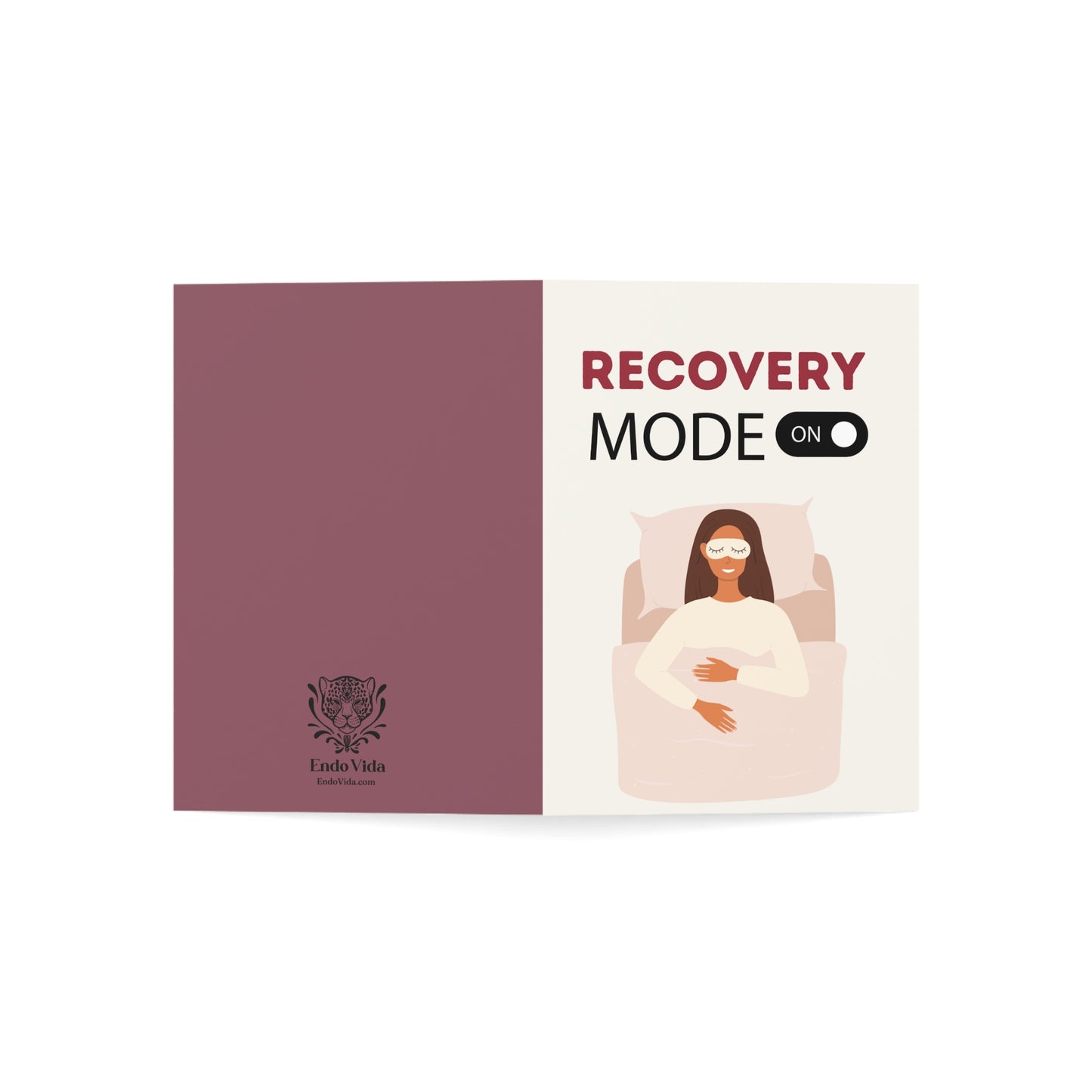 Recovery mode Endometriosis greeting card