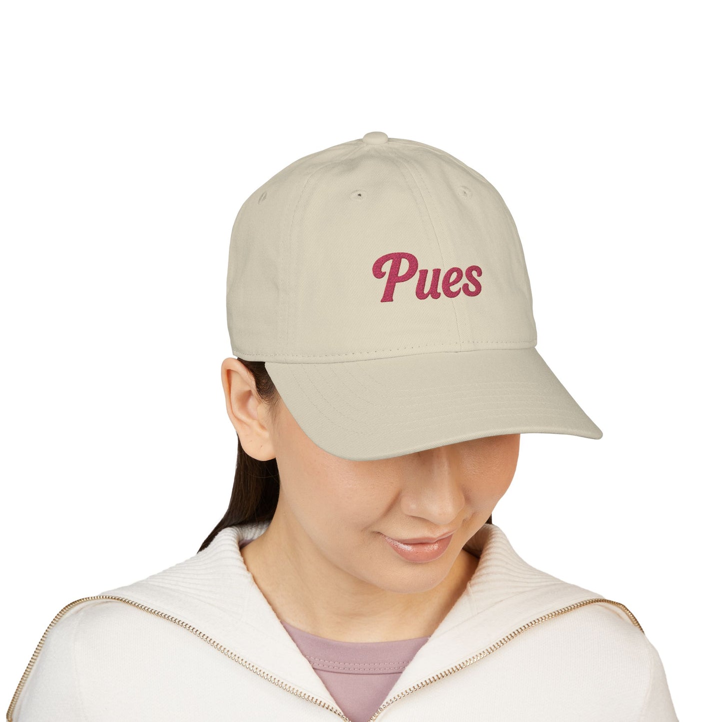 Pues Embroidered Organic Baseball Cap