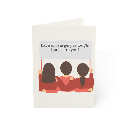 Excision Warrior Endometriosis greeting card