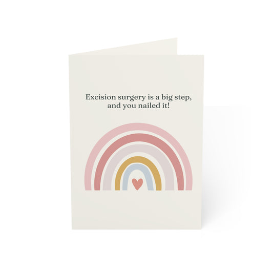 Recovery Rainbow Endometriosis Surgery recovery greeting card