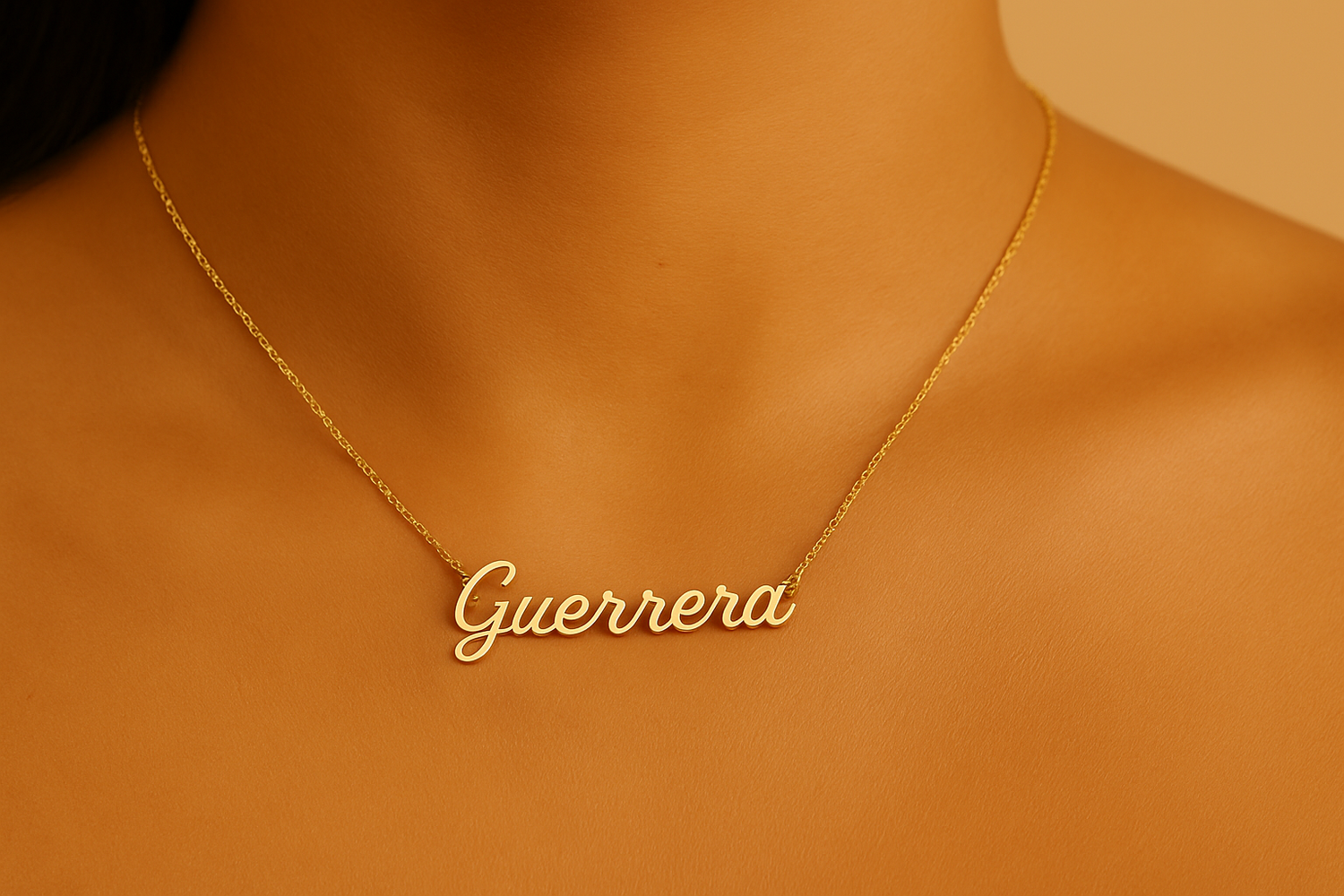 Gold Guerrera necklace