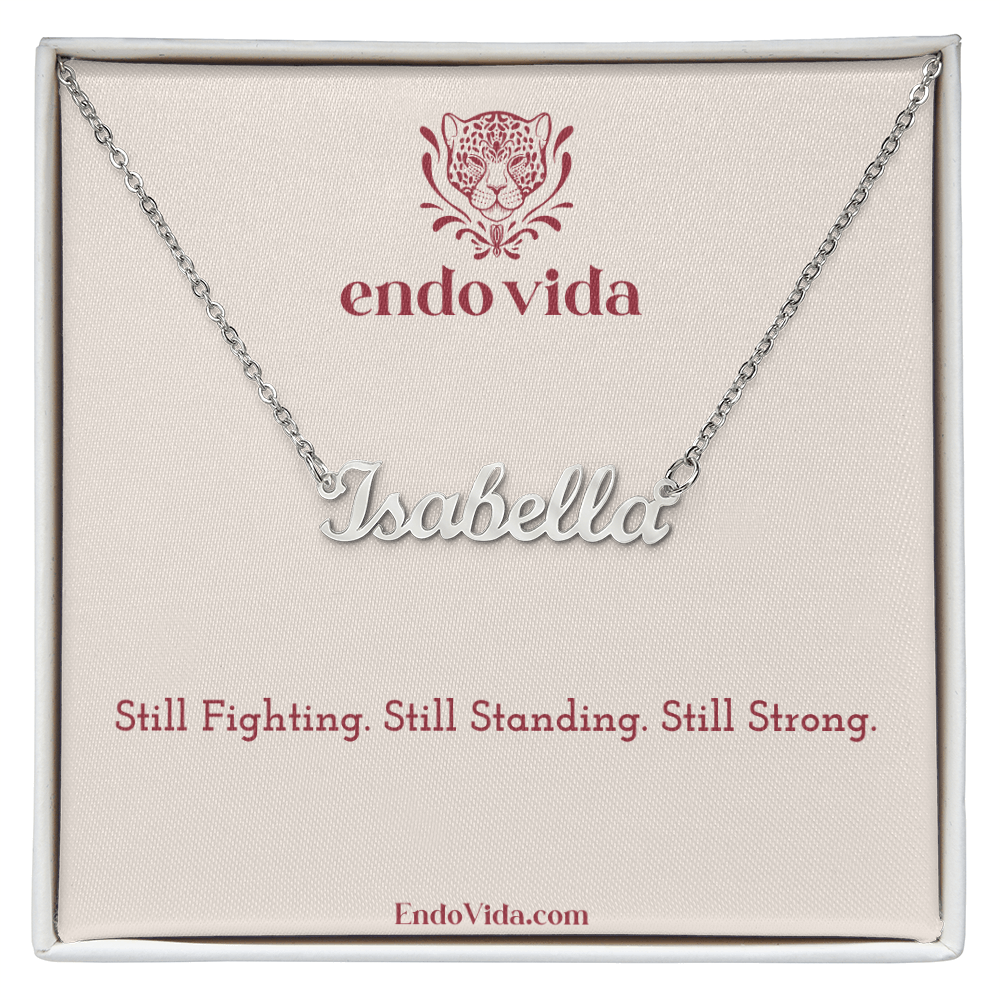 Endo & Adeno Warrior Personalized Name Necklaces