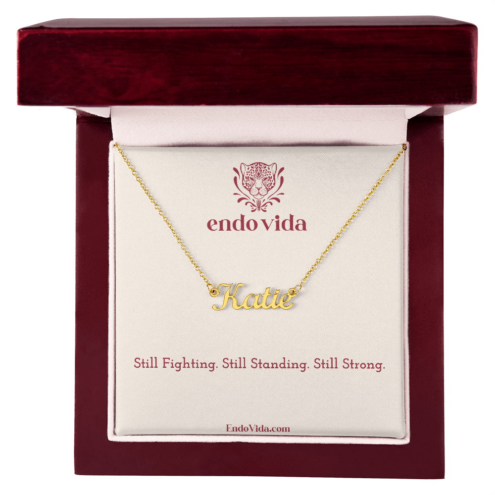 Endo & Adeno Warrior Personalized Name Necklaces