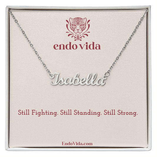Endo & Adeno Warrior Personalized Name Necklaces