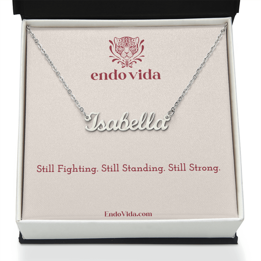 Endo & Adeno Warrior Personalized Name Necklaces